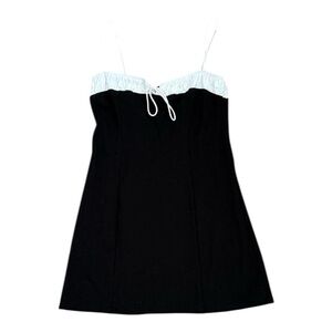 Reformation Black and White Dress